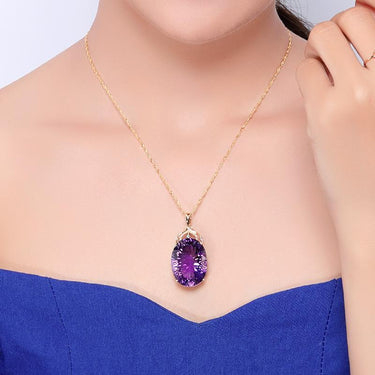 Elegant Amethyst Necklace-Your Soul Place